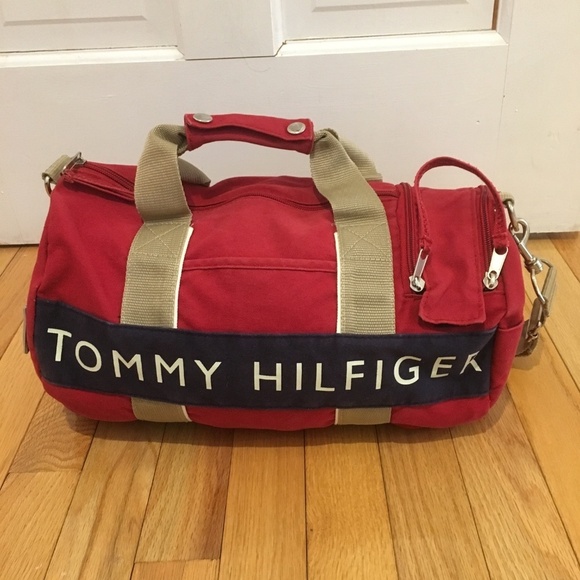 TOMMY HILFIGER BAG VINTAGE 80's 90's SPELLED OUT - Picture 1 of 8